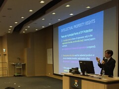Dr. Wan introduced the types of intellectual property rights to us.