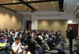 Prof. Bibette and Weitz attracted a full house of audiences